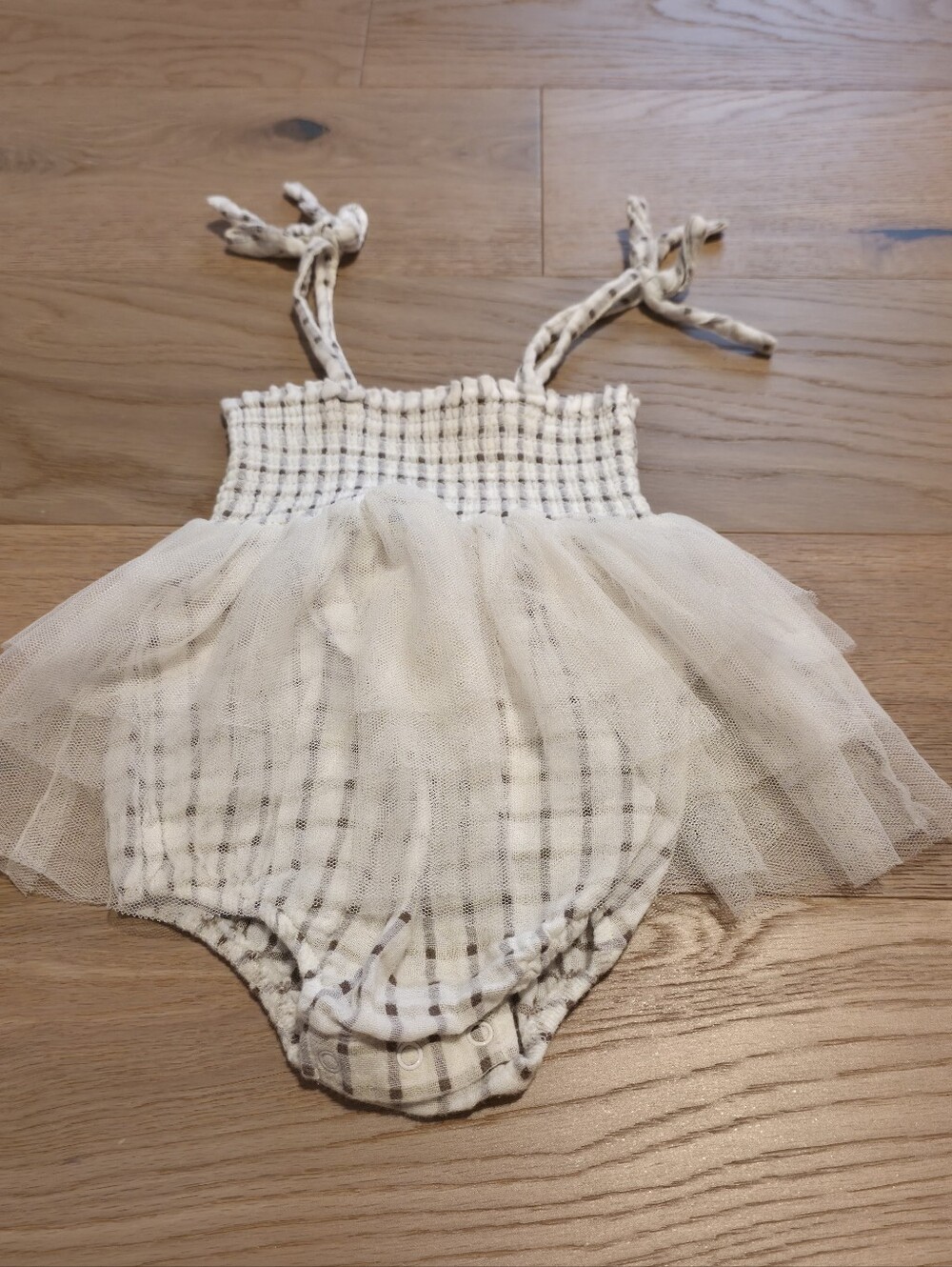 Angel Dear Smocked Skirted Bubble